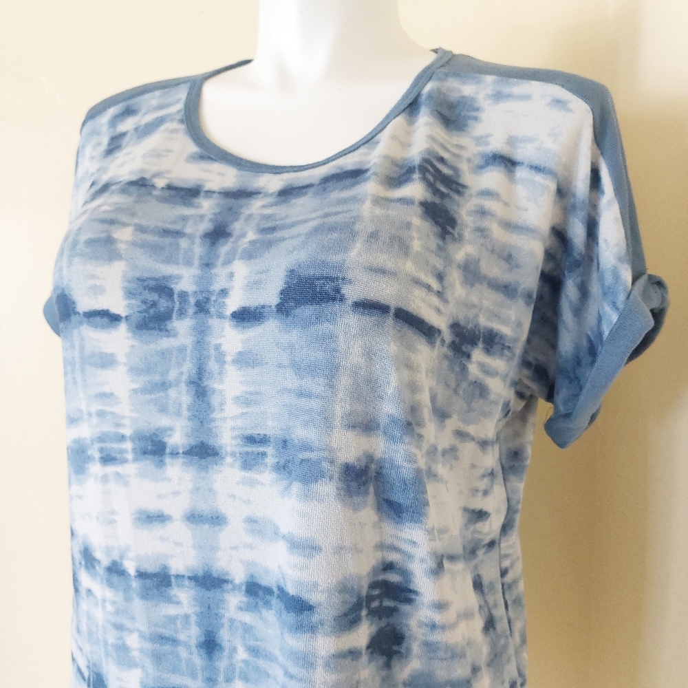 Lucky Brand Plus Size Tie Dye Short Sleeve Super Soft T-shirt Top Womens - Picture 3 of 9